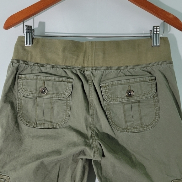 Tommy Hilfiger Women's Olive Green Elastic Waist Relaxed Cargo Pant Size 4 - Picture 7 of 12